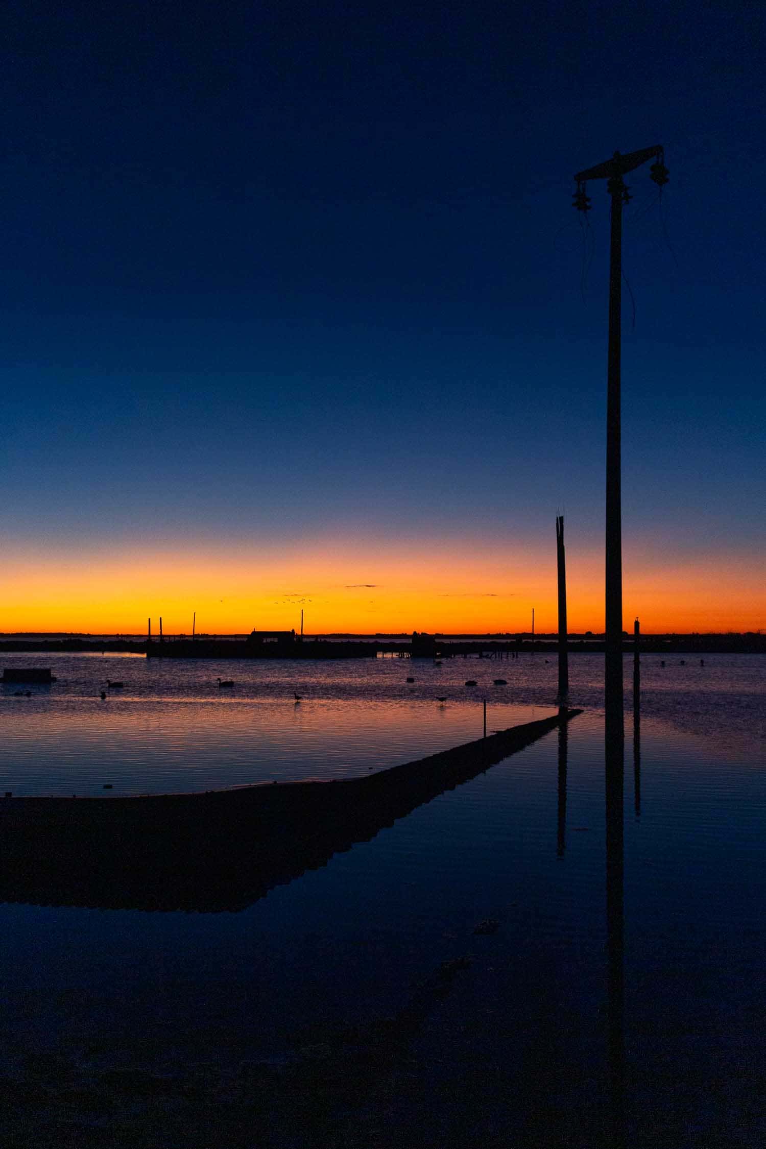 Atardecer en las Ruinas de Epecuen