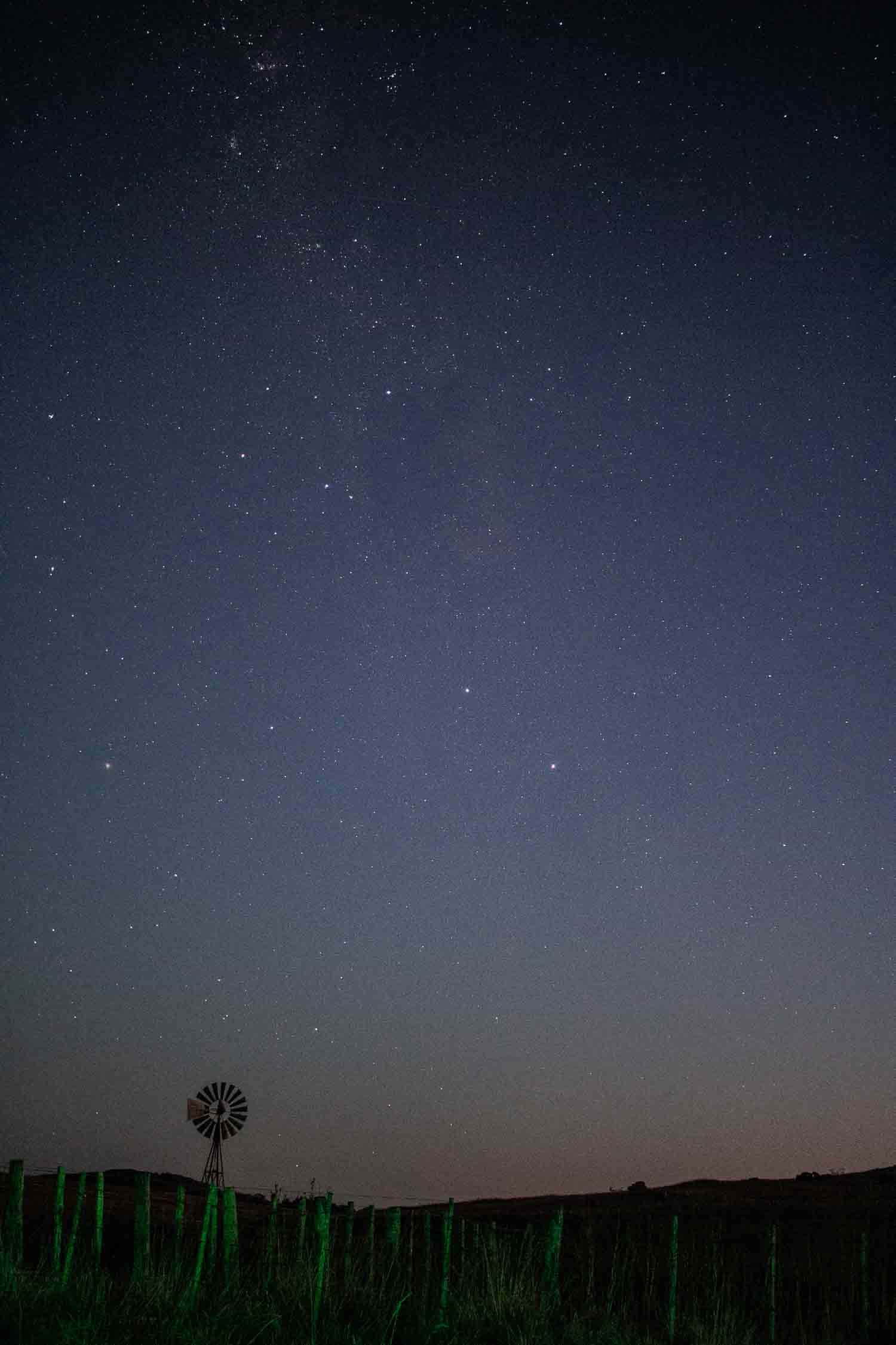 Via Lactea en el campo